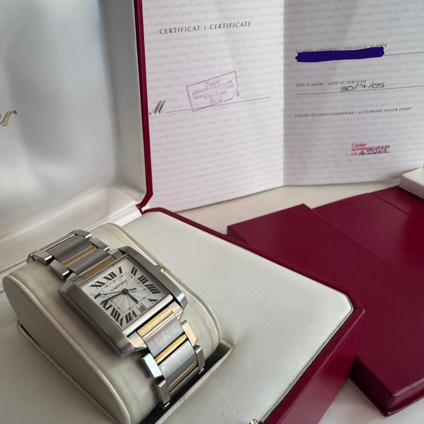 CARTIER Tank Francaise